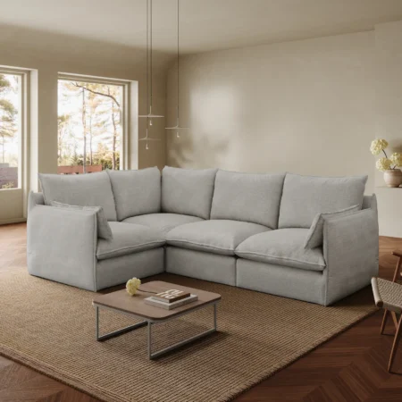 Nestle Modular 4-Piece Closed Sectional Corner Couch
