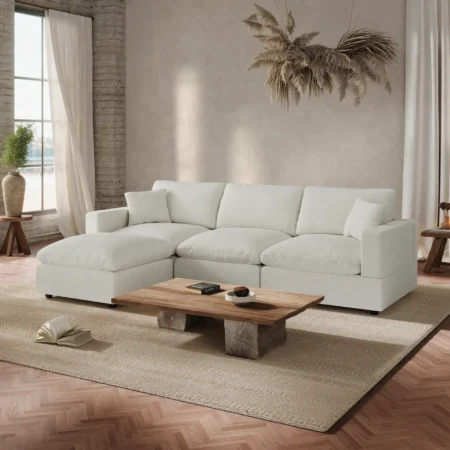 Clova Modular 3-Seater Couch with Ottoman